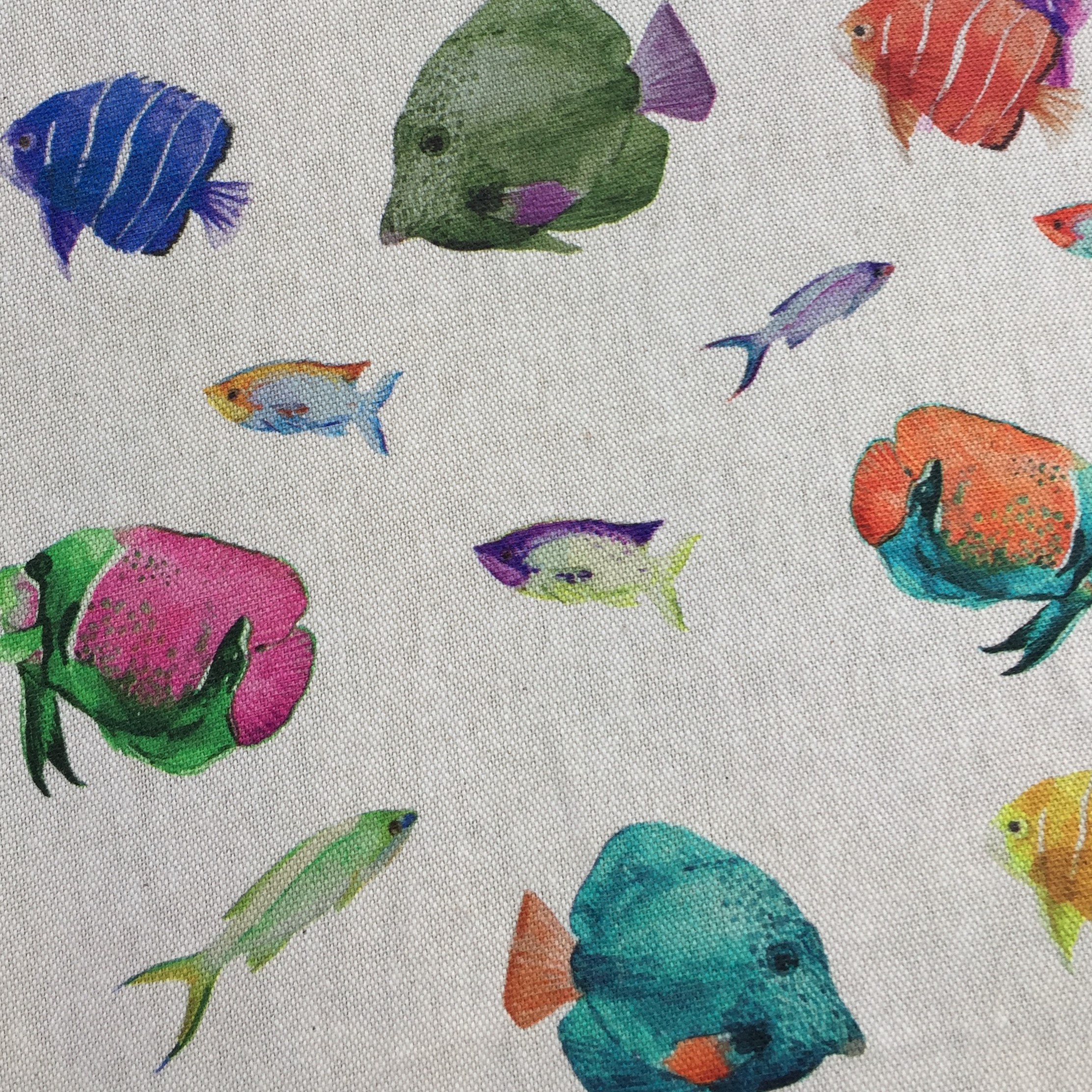 Soimoi Vert Canard De Coton En Tissu Corail Et Poissons Ocean Tissu Imprime Par Metre 56 Pouce Large