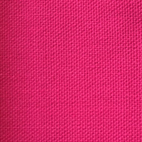 Tissu 100% coton uni rose fuchsia tissé teint réversible épais et résistant pour le recouvrement de canapé, fauteuil, pouf, assise de chaise, la confection de rideaux, coussin, accessoires de décoration et de mode (sac, pochette...), le loisir créatif