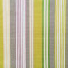 Tissu Dralon très résistant traité Téflon à rayures bayadères vert anis, beige et aubergine pour la confection de coussins d'extérieur et d'intérieur, rideaux, accessoires de décoration, sac