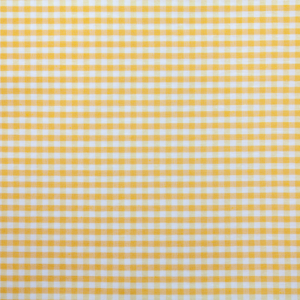 Tissu coton polyester tissé teint réversible Vichy jaune pour la confection de rideaux, coussins, nappes, jetés de canapé, housses de couette, taies d'oreiller, dessus de lit, galettes de chaise, accessoires de décoration et de mode