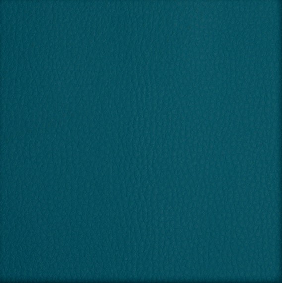 Tissu simili cuir skaï uni bleu turquoise pour le recouvrement de canapé, siège, fauteuil, coussin, tête de lit et pour la création de sac, pochette, accessoires de mode et accessoires de décoration