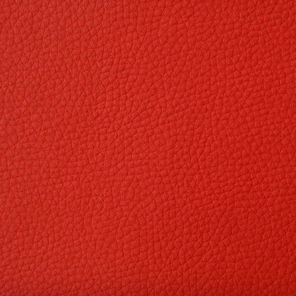 Tissu simili cuir skaï uni rouge pour le recouvrement de canapé, siège, fauteuil, coussin, tête de lit et pour la création de sac, pochette, accessoires de mode et accessoires de décoration