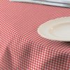 Nappe en tissu enduit carreaux rouge