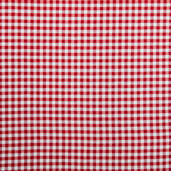 Rouge/Blanc point en polycoton tissu 