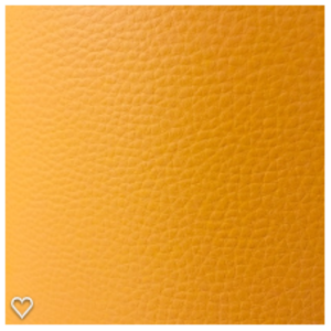Tissu simili cuir skaï uni jaune moutarde pour le recouvrement de canapé, siège, fauteuil, coussin, tête de lit et pour la création de sac, pochette, accessoires de mode et accessoires de décoration