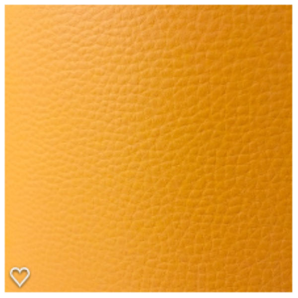 Tissu simili cuir skaï uni jaune moutarde pour le recouvrement de canapé, siège, fauteuil, coussin, tête de lit et pour la création de sac, pochette, accessoires de mode et accessoires de décoration
