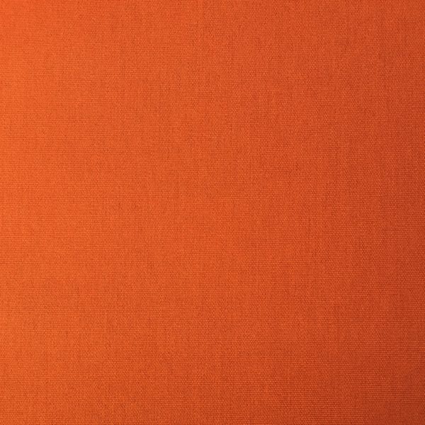 Tissu Dralon très résistant traité Téflon uni orange brique pour la confection de coussins d'extérieur et d'intérieur, rideaux, accessoires de décoration, sac