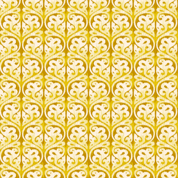 Tissu coton polyester imprimé Opéra jaune moutarde pour la confection de rideaux, coussins, nappes, jetés de canapé, housses de couette, taies d'oreiller, dessus de lit, galettes de chaise, accessoires de décoration et accessoires de mode
