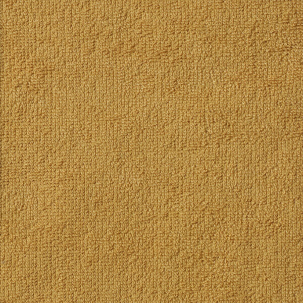 Tissu micro-éponge bambou jaune moutarde pour la confection d'articles de puériculture, de linge de maison, d'articles d'hygiène féminine